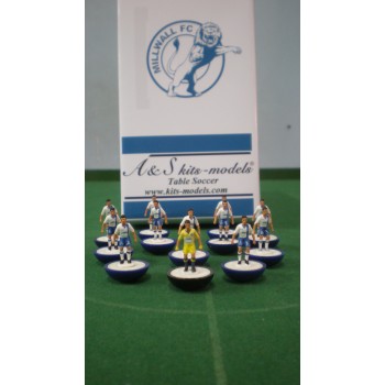 Subbuteo Andrew Table Soccer Millwall 2015-2016 on Lightweight bases 